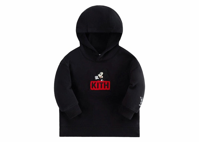 Kith x Disney Baby Mickey & Friends Mickey Classic Logo Hoodie Black