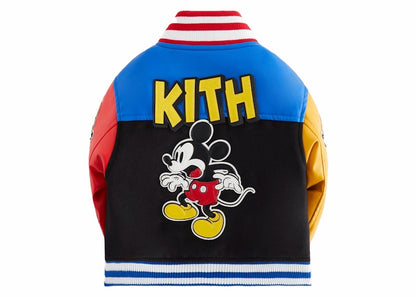 Kith x Disney Baby Mickey & Friends Wool Varsity Jacket Black