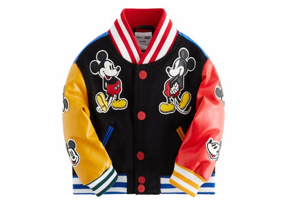 Kith x Disney Baby Mickey & Friends Wool Varsity Jacket Black