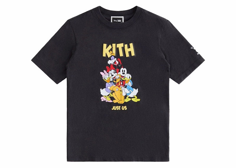 Kith x Disney Kids Mickey & Friends Best Friends Vintage Tee Black