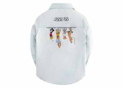 Kith x Disney Kids Mickey & Friends Chambray Apollo Shirt Light Indigo