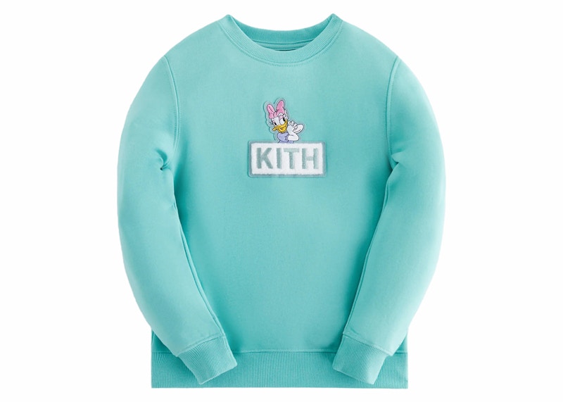 Kith x Disney Kids Mickey & Friends Daisy Classic Logo Crewneck Mykonos
