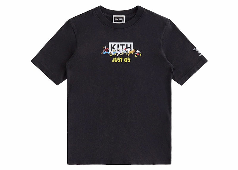 Kith x Disney Kids Mickey & Friends Family Vintage Tee Black