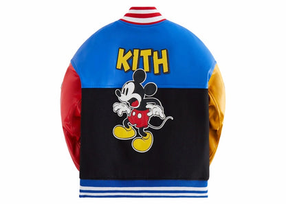 Kith x Disney Kids Mickey & Friends Wool Varsity Jacket Black