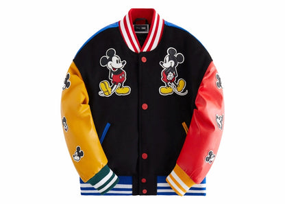 Kith x Disney Kids Mickey & Friends Wool Varsity Jacket Black