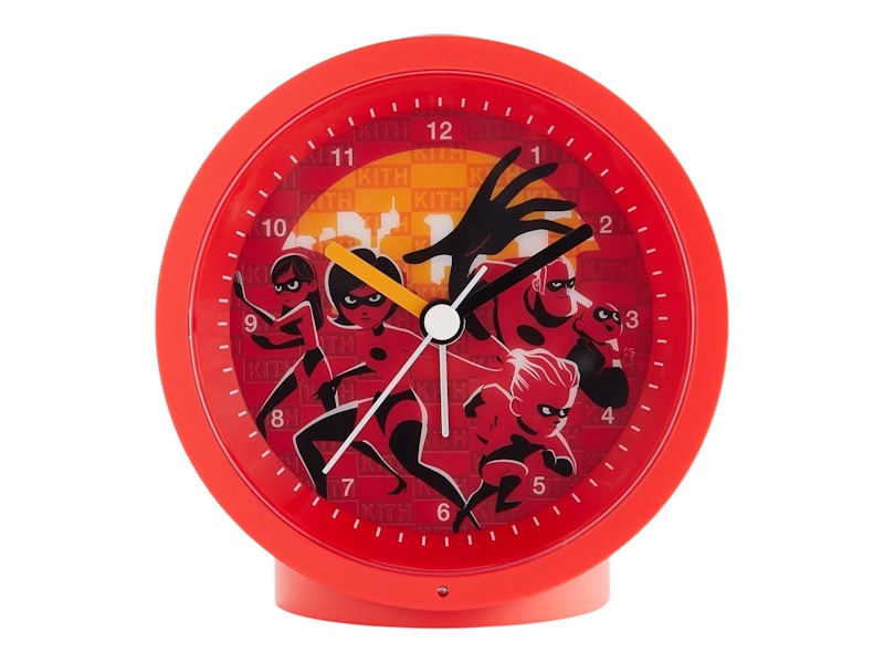 Kith x Disney Kids Pixar Incredibles Clock Red