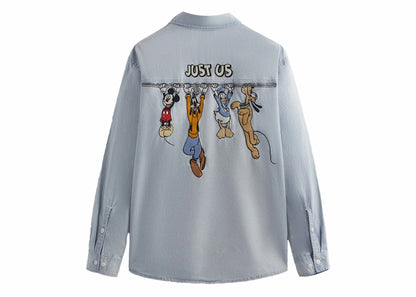Kith x Disney Mickey & Friends Chambray Apollo Shirt Light Indigo