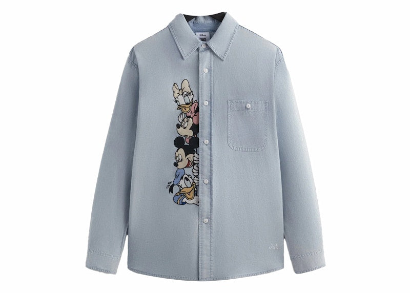 Kith x Disney Mickey & Friends Chambray Apollo Shirt Light Indigo