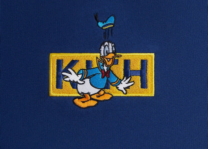 Kith x Disney Mickey & Friends Donald Duck Classic Logo Williams Crewneck Cyanotype