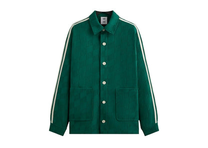 Kith x adidas Football Jacquard Overshirt Green