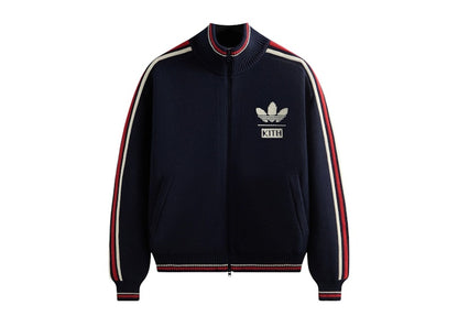 Kith x adidas Football Knit Full-Zip Jacket Legend Ink
