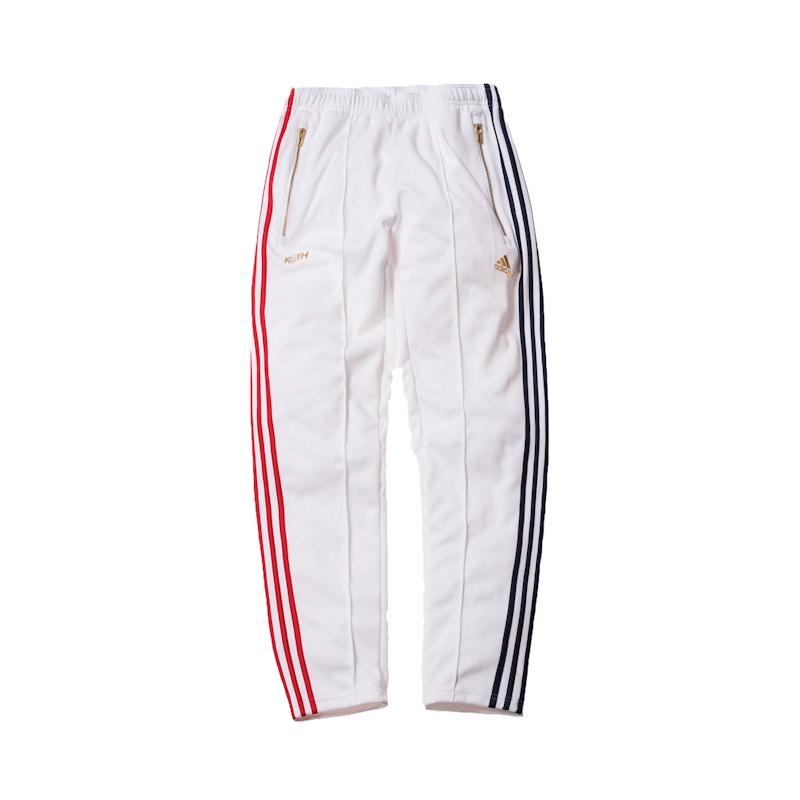 Kith x adidas Soccer 3-Stripes Track Pant White