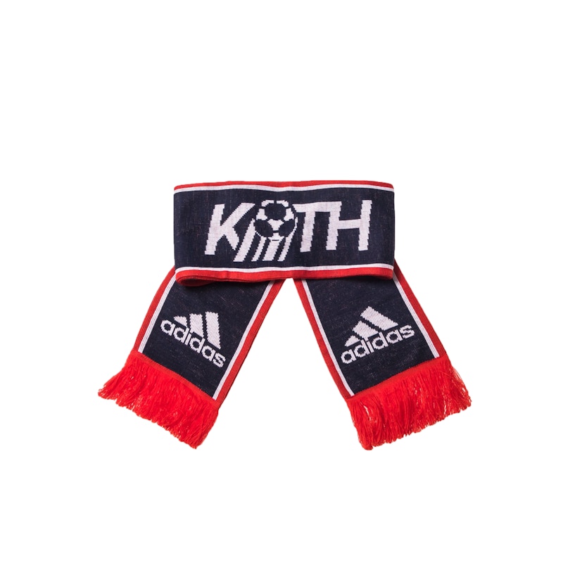 Kith x adidas Soccer Fan Scarf Red/White/Navy