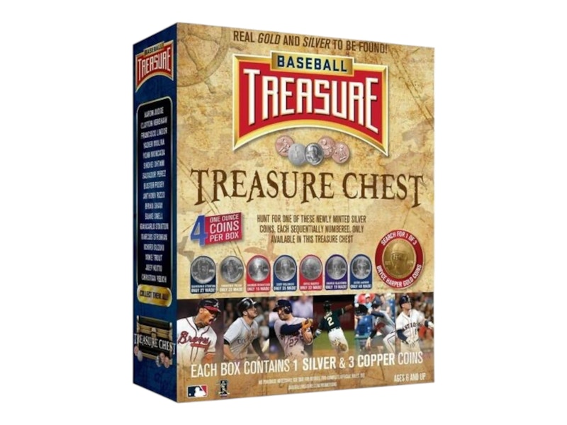MLB 2019 Baseball Treasure Chest Coins Box