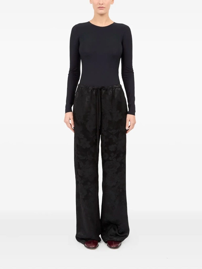 MM6 Jacquard Trousers Jet Black