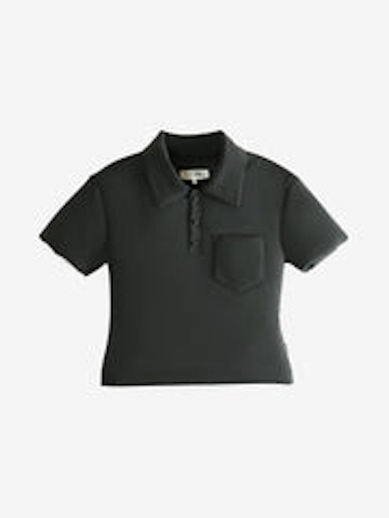 MM6 Padded Polo Shirt Black
