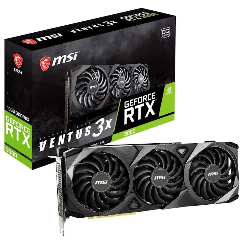 NVIDIA MSI GeForce RTX 3080 Ventus 3X Graphics Card (RTX 3080 VENTUS 3X 10G)