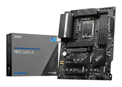 MSI PRO Z690-A DDR5 LGA 1700 Intel Z690 SATA 6Gb/s ATX Intel Motherboard PRO Z690-A Black