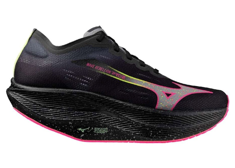 Mizuno Wave Rebellion Pro 2 Black Silver Pink Tetra