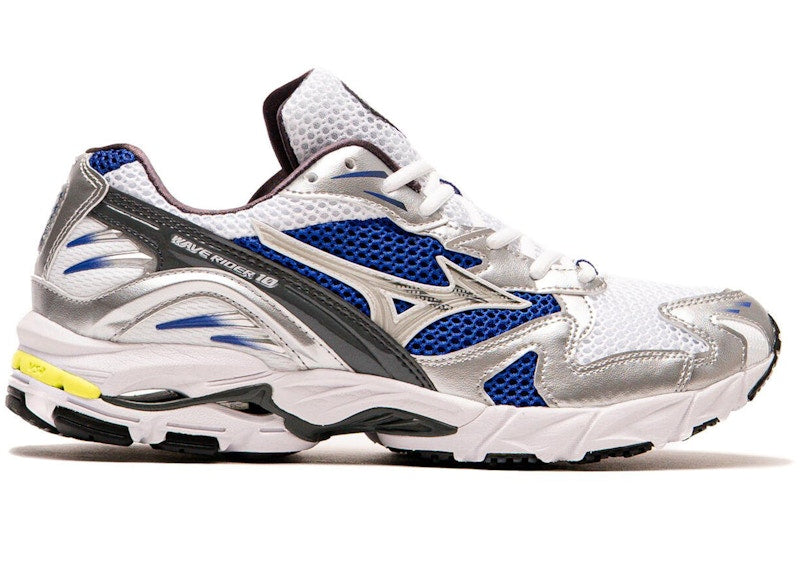 Mizuno Wave Rider White Silver Surf The Web