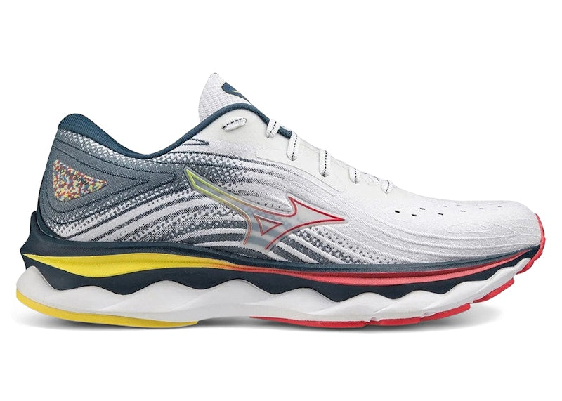 Mizuno Wave Sky 6 White Hibiscus (Women's)