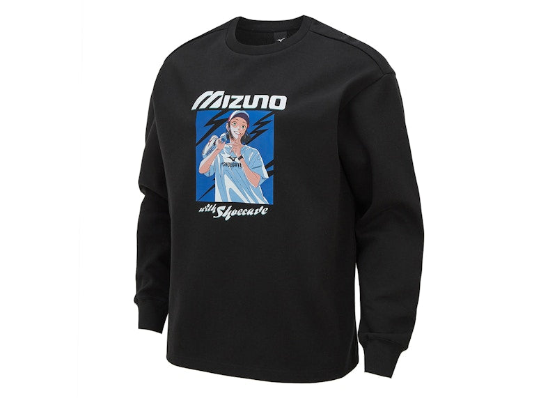 Mizuno x Shoecave L/S T-shirt Black