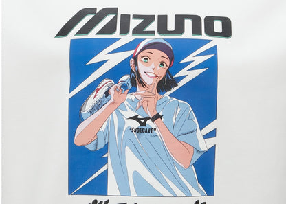 Mizuno x Shoecave L/S T-shirt White