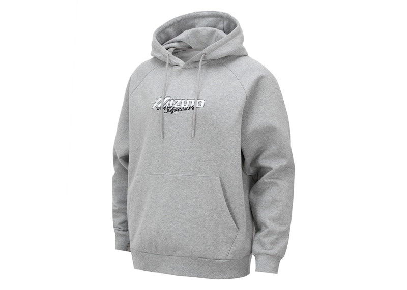 Mizuno x Shoecave Pullover Hoodie Grey Melange