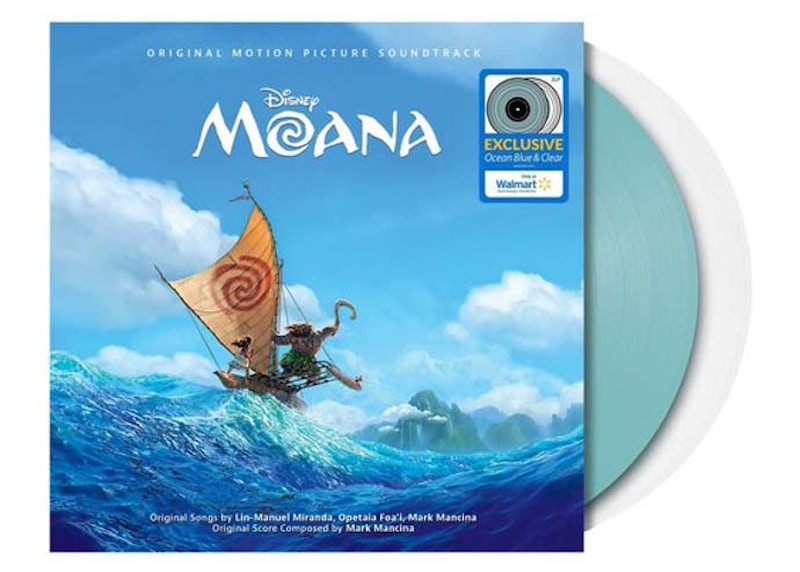 Moana Disney Original Motion Picture Soundtrack 2XLP Vinyl Clear/Ocean Blue