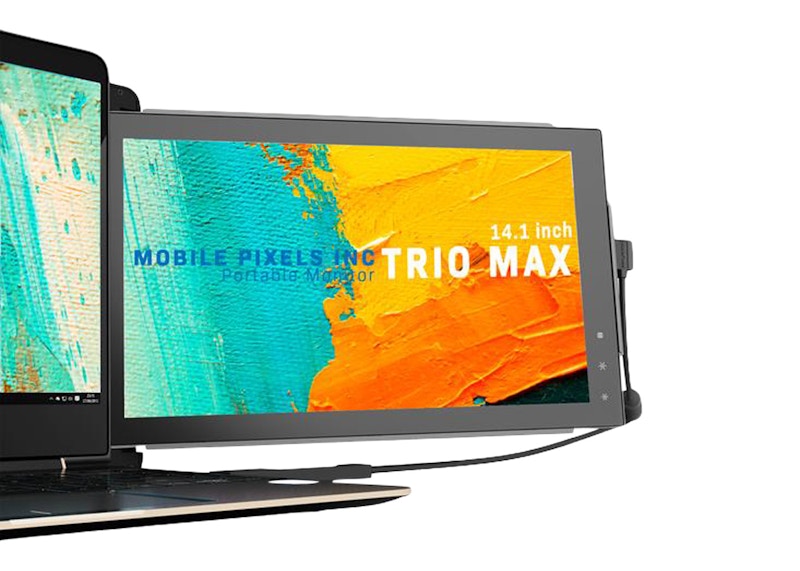 Mobile Pixels Trio Max 14 Inch Portable Monitor 101-1004P01 Metallic Black