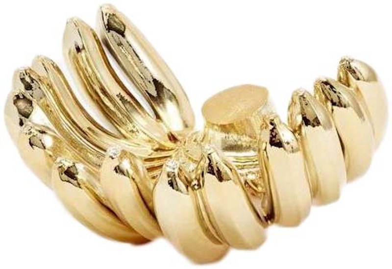 Moca Store Gold Banana Bowl