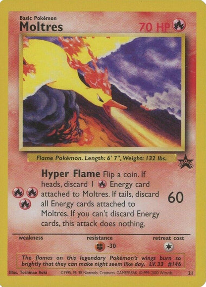 Moltres 2000 Pokemon TCG Promo Black Star #21 (PSA or BGS Graded)