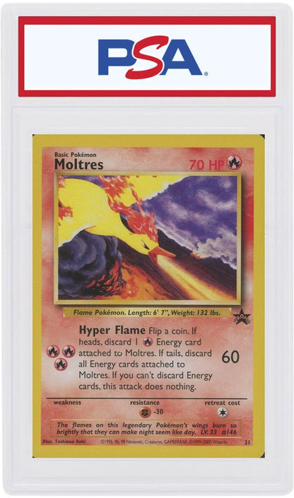 Moltres 2000 Pokemon TCG Promo Black Star #21 (PSA or BGS Graded)