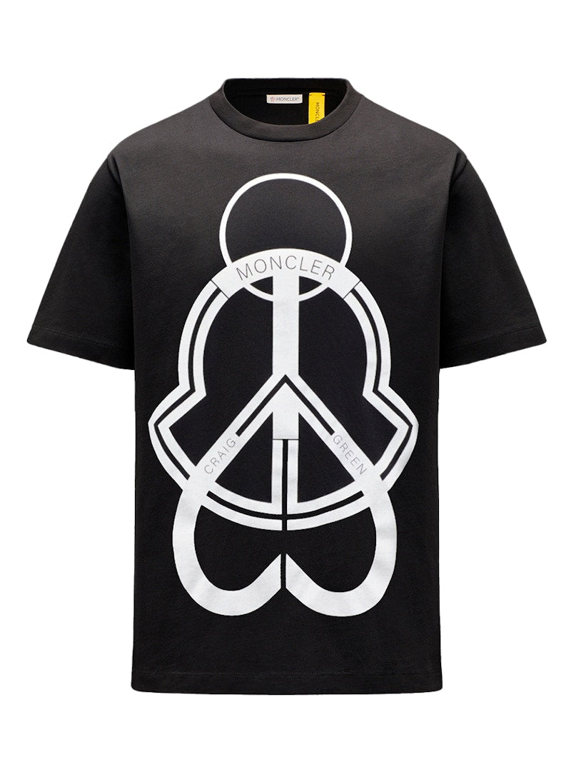 Moncler 5 Craig Green Logo Graphic Printed T-Shirt Black