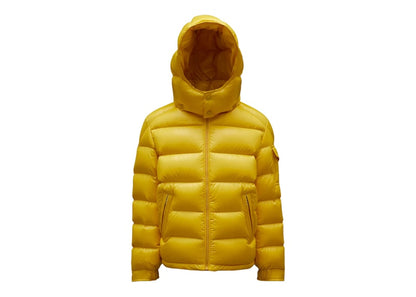 Moncler Boy's New Maya Short Down Kid's  Jacket Mustard Yellow