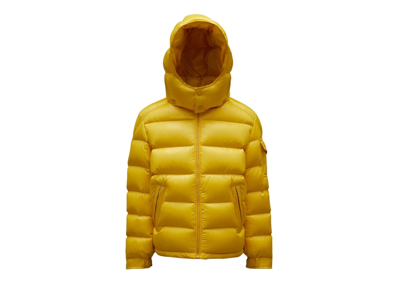 Moncler Boy's New Maya Short Down Kid's  Jacket Mustard Yellow
