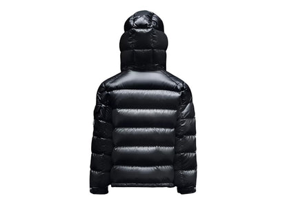 Moncler Boy's New Maya Short Down Kid's  Jacket Night Blue