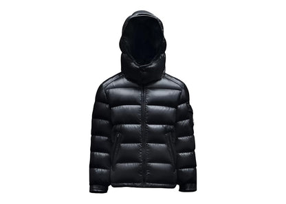 Moncler Boy's New Maya Short Down Kid's  Jacket Night Blue