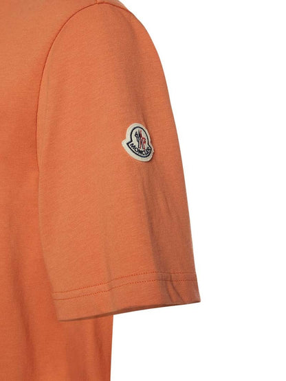 Moncler Center Logo T-Shirt Orange
