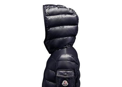 Moncler Girl's Bady Short Down Kid's Jacket Night Blue