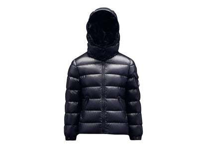 Moncler Girl's Bady Short Down Kid's Jacket Night Blue