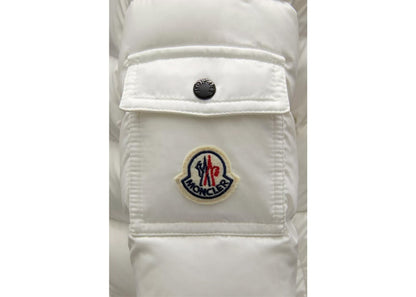Moncler Girl's Bady Short Down Kid's Jacket Off White