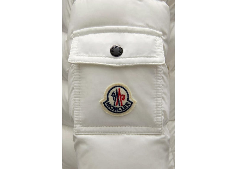 Moncler Girl's Bady Short Down Kid's Jacket Off White