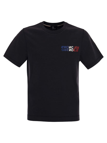 Moncler Grenoble Logo T-Shirt Navy