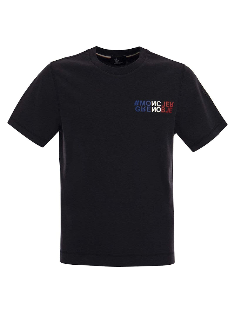 Moncler Grenoble Logo T-Shirt Navy