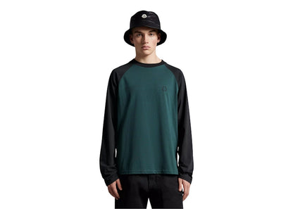 Moncler Hiroshi Fujiwara x Fragment Logo Long Sleeve T-Shirt Dark Green