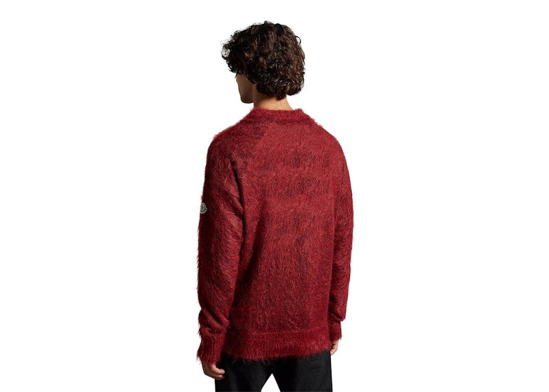 Moncler Hiroshi Fujiwara x Fragment Mohair Sweater Dark Red
