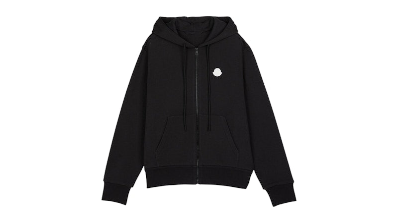 Moncler Hood Zip Up Sweatshirt Charcoal
