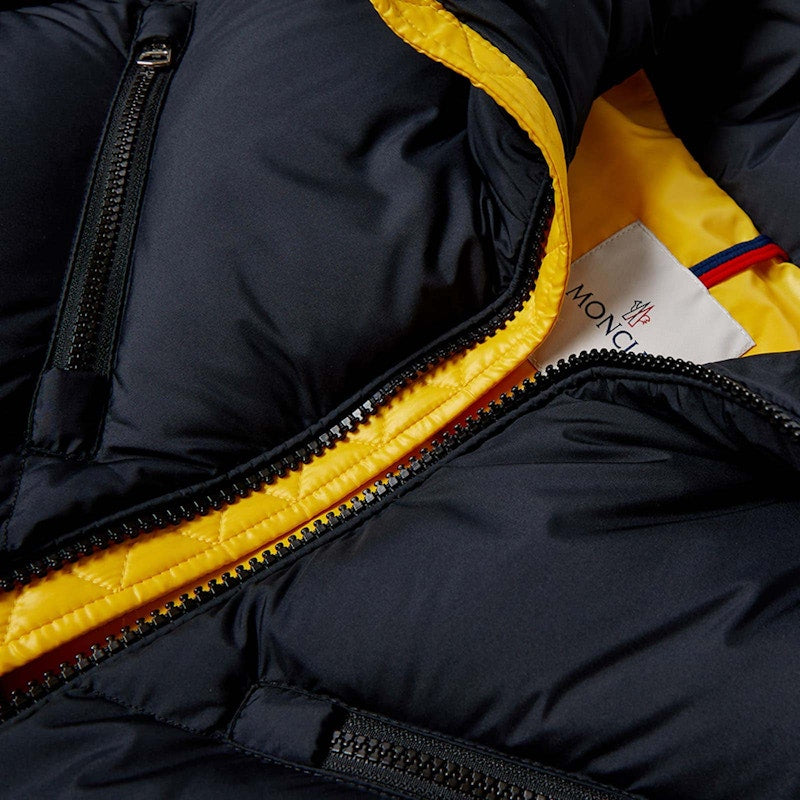 Moncler Katmai Down Jacket Black Yellow