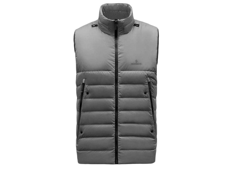 Moncler Koror Lightweight Down Vest Grey Marl